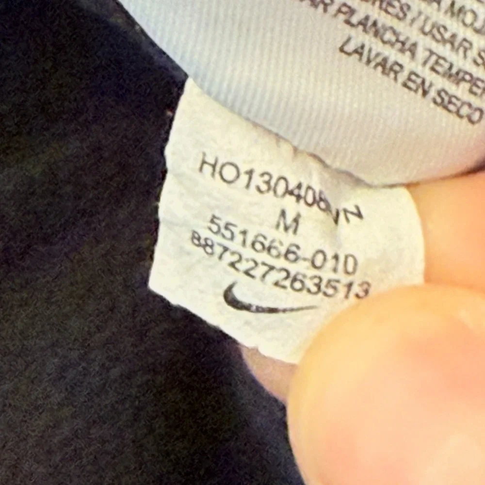 Nike Therma-Fit  Sweatpants Black Medium Straight‎ Leg Zip Ankle 551666-010